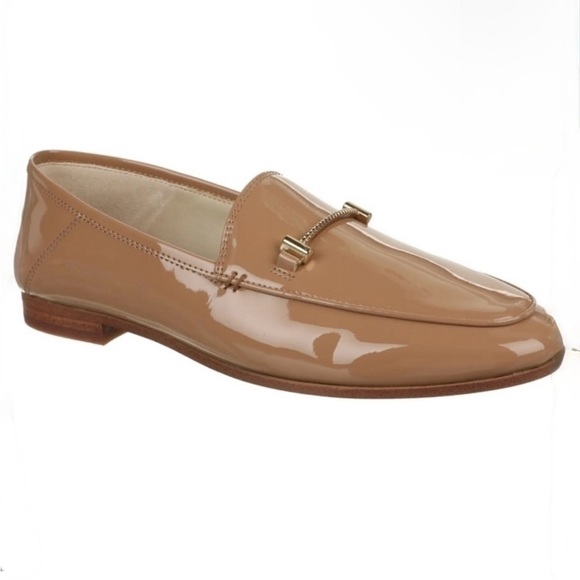 SAM EDELMAN Lior Cedarwood (Nude) patent Loafers Size 9 women’s - Picture 1 of 16